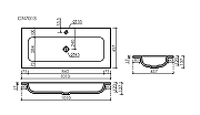 Мебельная раковина Ceramicanova Grace 100 CN7013MH цвет Антрацит матовый-4