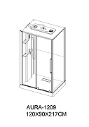 Душевая кабина Esbano ESO-AURA-1209 120x80 ESKOAU1209 без гидромассажа-1