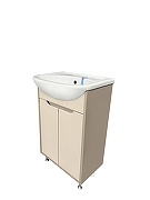 Тумба под раковину Runo Эконова 60 00-00004655 цвет Белый-2