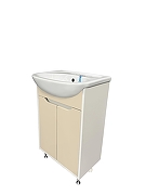 Тумба под раковину Runo Эконова 60 00-00004659 цвет Белый-2