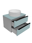 Тумба под раковину Runo Мальта 70 00-00004661 цвет Белый-2