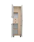 Шкаф пенал Runo Эконом 50 00-00004888 цвет Какао-2