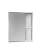 Зеркальный шкаф Runo Эко 60 00-00004676 цвет Серый