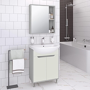 Зеркальный шкаф Runo Эко 60 00-00004676 цвет Серый-2