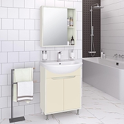 Зеркальный шкаф Runo Эко 52 00-00004681 цвет Белый-2