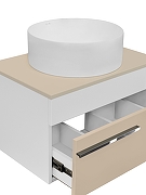 Тумба под раковину Runo Вудлайн 65 00-00004900 цвет Белый-3