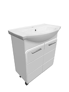 Тумба под раковину Runo Эрика 75 00-00004914 цвет Белый