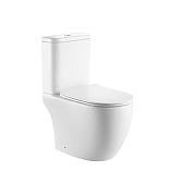 Унитаз компакт Art&Max Parma AM6089CPRVOTSC цвет Белый с бачком и сиденьем Микролифт