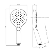 Ручной душ Olive's D184 цвет Хром-1