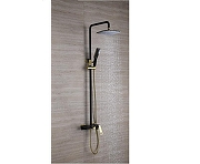 Душевая система Bronze de Luxe Квадро LT919B цвет Черный с золотом-2