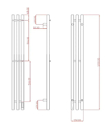 Электрический полотенцесушитель Comfysan Alto EC-3 120х12 018405 цвет Золото-2
