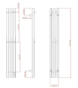 Электрический полотенцесушитель Comfysan Alto-K EC-3 120х12 018429 цвет Никель-2