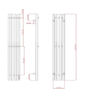 Электрический полотенцесушитель Comfysan Alto-K EC-4 120х18 018443 цвет Золото-1