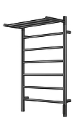 Электрический полотенцесушитель Comfysan Stella EC-7 80х50 018467 с полкой цвет Оружейная сталь-1