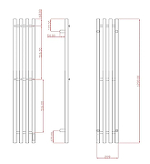 Электрический полотенцесушитель Comfysan Alto EC-4 120х18 018603 цвет Золото-3