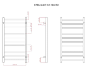 Электрический полотенцесушитель Comfysan Stella EC-10 100х50 019020 цвет Оружейная сталь-1