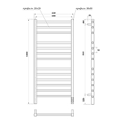 Электрический полотенцесушитель Reflexion Сонора 100х50 RXT0510050GF цвет Графит металлик-4