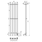Электрический полотенцесушитель Reflexion Намиб 110х18 RXT0211018GF цвет Графит металлик-4