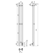 Электрический полотенцесушитель Reflexion Намиб 110х8 RXT021108GF цвет Графит металлик-4