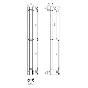 Электрический полотенцесушитель Reflexion Гоби 110х8 RXT031108WH цвет Белый матовый-4