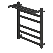 Электрический полотенцесушитель Reflexion Мохаве плюс 60х50 RXT076050BL с полкой цвет Черный матовый-2