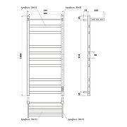 Электрический полотенцесушитель Reflexion Мохаве плюс 100х50 RXT0710050WH с полкой цвет Белый матовый-3