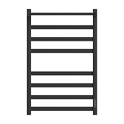 Электрический полотенцесушитель Reflexion Мохаве плюс 80х50 RXT078050BL с полкой цвет Черный матовый-1