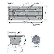 Акриловая ванна Loranto Milton 150х70 CS00063081 цвет Белый-4
