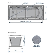 Акриловая ванна Loranto Alberto 170х70 CS00063085 цвет Белый-4