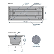 Акриловая ванна Loranto Milton 170х70 CS00063295Milton цвет Белый-4