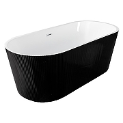 Акриловая ванна Loranto 170х75 CS-03mB-170 цвет Черный матовый Белый