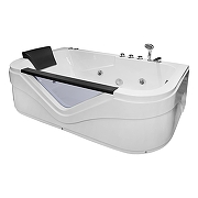 Акриловая ванна Loranto 170х80 R CS-832NR цвет Белый с гидромассажем-1