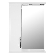 Зеркало со шкафом Loranto Стиль 60 L CS00024779 цвет Белый глянцевый-2