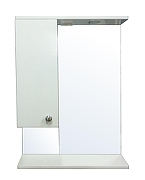 Зеркало со шкафом Loranto Моника 60 L CS00046934 с подсветкой цвет Белый