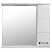 Зеркало со шкафом Loranto Дина 75 R CS00049720 цвет Белый