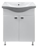 Тумба с раковиной Loranto София 60 CS00079242 цвет Белый глянцевый