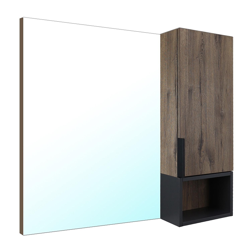 Зеркало со шкафом Azario Gris 90 CS00080416 