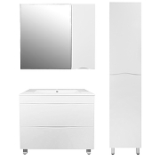 Тумба с раковиной Loranto Santorini 80 CS00086974 цвет Белый глянец-10