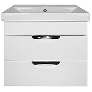 Тумба с раковиной Loranto Соло 60 CS00091374 подвесная цвет Белый глянцевый