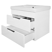 Тумба с раковиной Loranto Соло 60 CS00091374 подвесная цвет Белый глянцевый-2