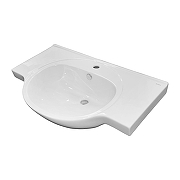 Тумба с раковиной Loranto Ирис 80 CS00093567 цвет Белый глянцевый-4