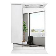 Зеркало со шкафом Azario Эстима 60 R CS00094630 цвет Белый