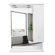 Зеркало со шкафом Azario Эстима 60 R CS00094631 цвет Белый