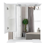 Зеркало со шкафом Azario Эстима 80 L CS00094632 цвет Белый-1