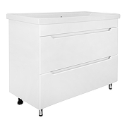 Тумба с раковиной Loranto Палермо 100 CS00096752 цвет Белый глянцевый