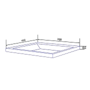 Тумба с раковиной Azario Armario 70 CS00096963 подвесная цвет Серый матовый-5