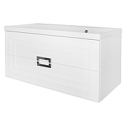 Тумба с раковиной Azario Armario 100 CS00096974 подвесная цвет Белый глянцевый