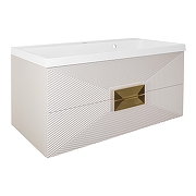 Тумба с раковиной Azario Zena 100 CS00096979 подвесная цвет Кашемир