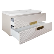 Тумба с раковиной Azario Zena 100 CS00096979 подвесная цвет Кашемир-1