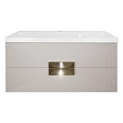 Тумба с раковиной Azario Zena 100 CS00096979 подвесная цвет Кашемир-2